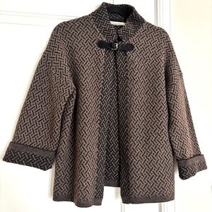 Chiaramente Wool Blend Cape Cardigan